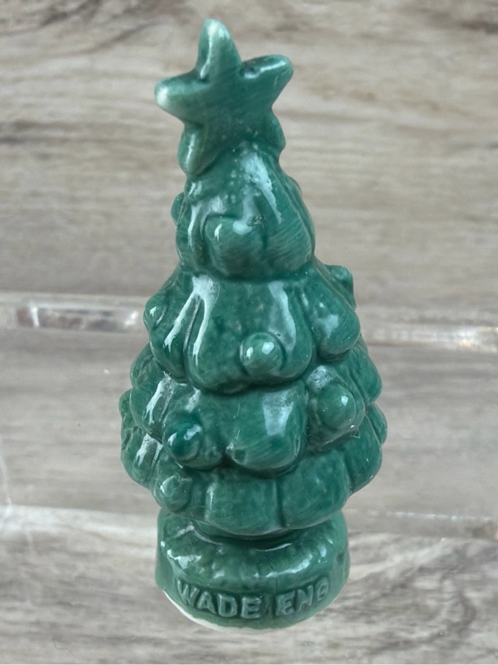 VTG WADE Miniature Christmas Tree Xmas 2.1"H Porcelain England